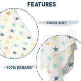 Bamboo Muslin Swaddle Wrap/Blanket for Baby 120X110 (Multi)